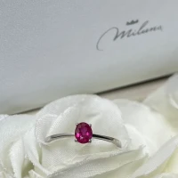 013 Miluna Anello oro con Rubino  cod: LID3410